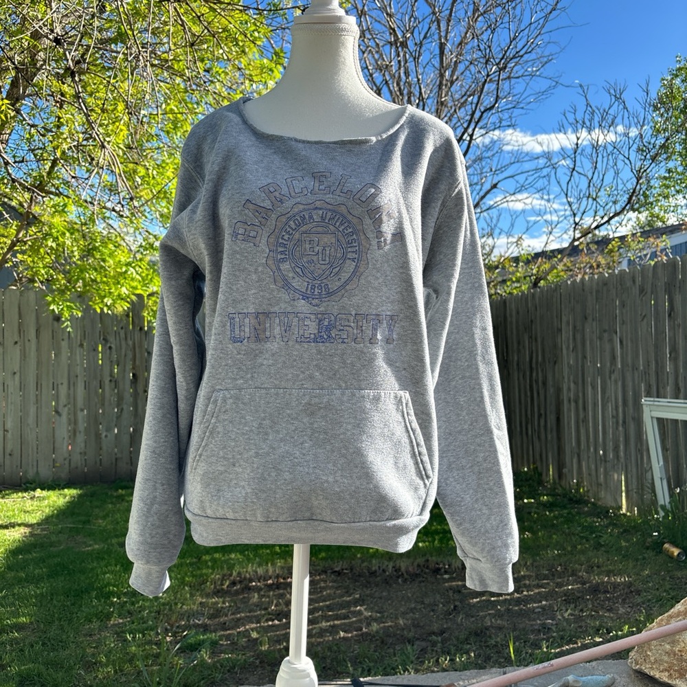 Barcelona University Gray Crewneck